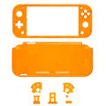 NS Switch Lite Complete Shell Kit Clear Orange