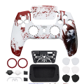 PS5 Dualsense Controller Front Shell With Touchpad Luna Glossy Blood Zombie