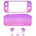 NS Switch Lite Complete Shell Kit Glossy Gradient Translucent Purple Rose Red