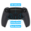 Ps5 Dualsense Controller 4x Back Button Mod Kit Rise4 Rubberized Black for BDM-010/020