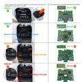 Ps5 Dualsense Controller 4x Back Button Mod Kit Rise4 Rubberized Black for BDM-010/020