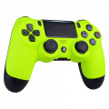 PS4 Dualshock 4 V2 Front Faceplate Soft Touch Series NEON GREEN