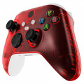 XBOX SERIES S/X Controller Front Faceplate With Side Rails Clear Red
