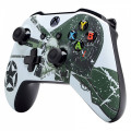 XBOX ONE S Controller Front Faceplate Art Series Soft Touch WWII US Army and Skull