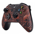 XBOX ONE S Controller Front Faceplate Art Series Soft Touch Blood Purgatory