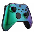 XBOX Elite V2 Controller Front Faceplate Glossy Chameleon Green Purple