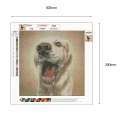5D DIY Full Drill Diamond Painting White Dog Cross Stitch Embroidery