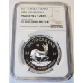 2017 PROOF SILVER KRUGERRAND 1OZ  50TH ANNIVERSARY NGC GRADED PF69 UC
