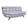 Classic Grey Sleeper couch - Tapestry - Silver legs - Easy to use