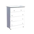 5 Drawer - Chest of drawer - White - 3 Big, 2 small drawers