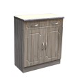 Kitchen Cupboard - Grey - Assembled - Drawer with doors