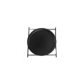 Round Black End Table - Metal structure - Light weight
