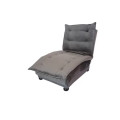 Sleeper chair in grey velvet - Recliner - 3 different positions