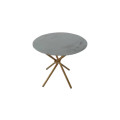 Round Marble Table 80cm with golden legs - Assembled