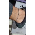 Retail Price R650 Stainless Chain Anklets SILVER COLOUR 4mm Width- DO NOT FADE