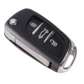 Flip Car Key Cover for PEUGEOT 406 407 408 308 307 107 207 Partner 3 Button Fob Case Car Symbol