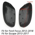 1 Pair ABS Carbon Fiber Wing Mirror Rearveiw Mirror Caps Housing for Ford Focus MK2 MK3 Mondeo MK4