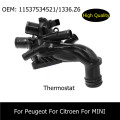 Coolant Thermostat Housing Assembly 1336.Z6 For Peugeot 207 208 308 508 Citroen C4/MINI R56 R55