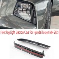 Carbon Fiber Front Fog Light Eyebrow Cover Trim Fog Light Air Vent Fender Frame for Hyundai