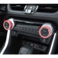 2 PCS for Toyota RAV4 / Wildlander  Car Sticker Aluminum Alloy Air Conditioner Knob Case