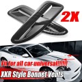 1 Pair XKR Style Car Front Hoods Bonnet Vents Air Outlet Cover Trim for Jaguar XKR XK8