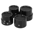 4 Pcs Black Aluminum Rough Craft Carving Front & Rear Axle Nut Covers Caps Fit for  Sportster