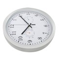 12Inch Clock Automatic Time Adjustment Scanning Radio Controlled Clock Temperature Hygrometer