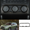 for Subaru Forester XV 2013- Car Real Carbon Fiber AC Air Conditioning Switch Panel Cover Trim Frame