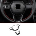 For 11Th Gen Honda Civic 2022 Carbon Fiber Steering Wheel Panel Frame Cover Trim