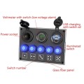 5-Position Switch Dual USB With Voltage Power Base for Car Yacht RV Switch Panel Combination
