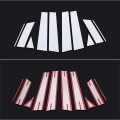 Window Chrome Pillar Post Cover Trim Molding Garnish Accent Stainless Styling for Nissan Qashqai J11