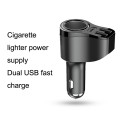 1 To 3 Dual USB Car Phone Charger, Model: PD Version/Digital Display Version/Standard Version