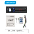 1044 Universal Car Radio Receiver MP3 Player, Support FM with Remote Control Bluetooth Hands-free