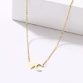 GENUINE Initial Letter ` C ` Name Choker Stainless Steel Necklace - DO NOT FADE