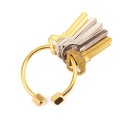 2 PCS Vintage Brass Keychain Key Ring Car Key Storage Accessories Home Key Hanging Buckle