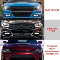 For Dodge Charger 2015-2021 Front Bumper Center Grill Grille Cover Decoration Trim