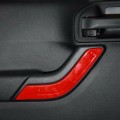 Red ABS Car Inner Door Handle Cover Trim Fit for 2011-2018 Jeep Wrangler JK 4Dr