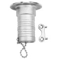 38Mm 1.5 Inch Marine Stainless Steel Boat Deck Fill/ Filler Port Gas Fuel Tank With Key Cap