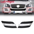 Left + Right DRL Light Cover Front Bumper Grilles for Mercedes-Benz W164 ML450 ML CLASS 2009-2011