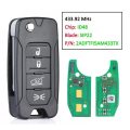 Car Keyless Entry Remote Key with 4 Button 433.92MHz ID48 Chip for Jeep Renegade for Fiat 500X
