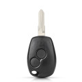 Remote Car Key 433MHz 2 buttons Keyless For Renault Megane Modus Clio Kangoo Logan Fob Case