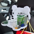 Cartoon Style Foldable Back Car Seat Drink Holder Back Seat Food Tray Storage Organizer Table
