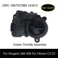 Intake Throttle Assembly 163672 For Peugeot 207CC 208 3008 308 308SW 408 508 RCZ 5008 Citroen