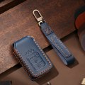 Leather Key Case Cover For Honda 2014-18 Accord Civic Pilot Odyssey CR-V 3/4 Buttons