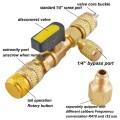 R410A Valve Core Remover with Dual Size SAE 1/4 & 5/16 Valve Core Removal Installer Tool