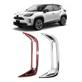 for Toyota YARIS Cross 2020 2021 ABS Chrome Rear Reflector Fog Light Lamp Cover Trim Bezel Frame