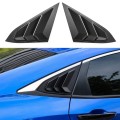 Window Louver Cover Rear Louver Frame Vent Rear Windshield Side Vent for Honda Civic -2020