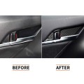 for Toyota Camry 2018-20 Carbon Fiber Interior Door Bowl Handle Panel Cover Trim Decals Sticker