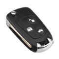 3 Buttons Remote Folding Key Flip Shell Case Uncut Blank For Ford Focus Mondeo