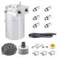 300Ml Car Aluminum Car Filter Oil Can Filter Oil Pot Two-Hole Oil Storage Tank Kit with Air Filter